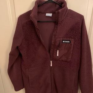 Women’s Wine Columbia Long Zippered Sweater